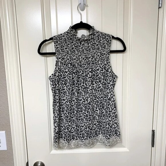 NWT Revived Animal Print Blouse - Picture 1 of 5